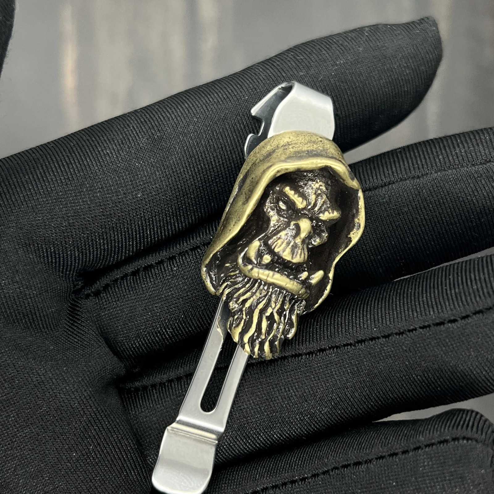 3D Copper Alloy Pocket Clip Decorative Badge For Leatherman Wave TTI Surge