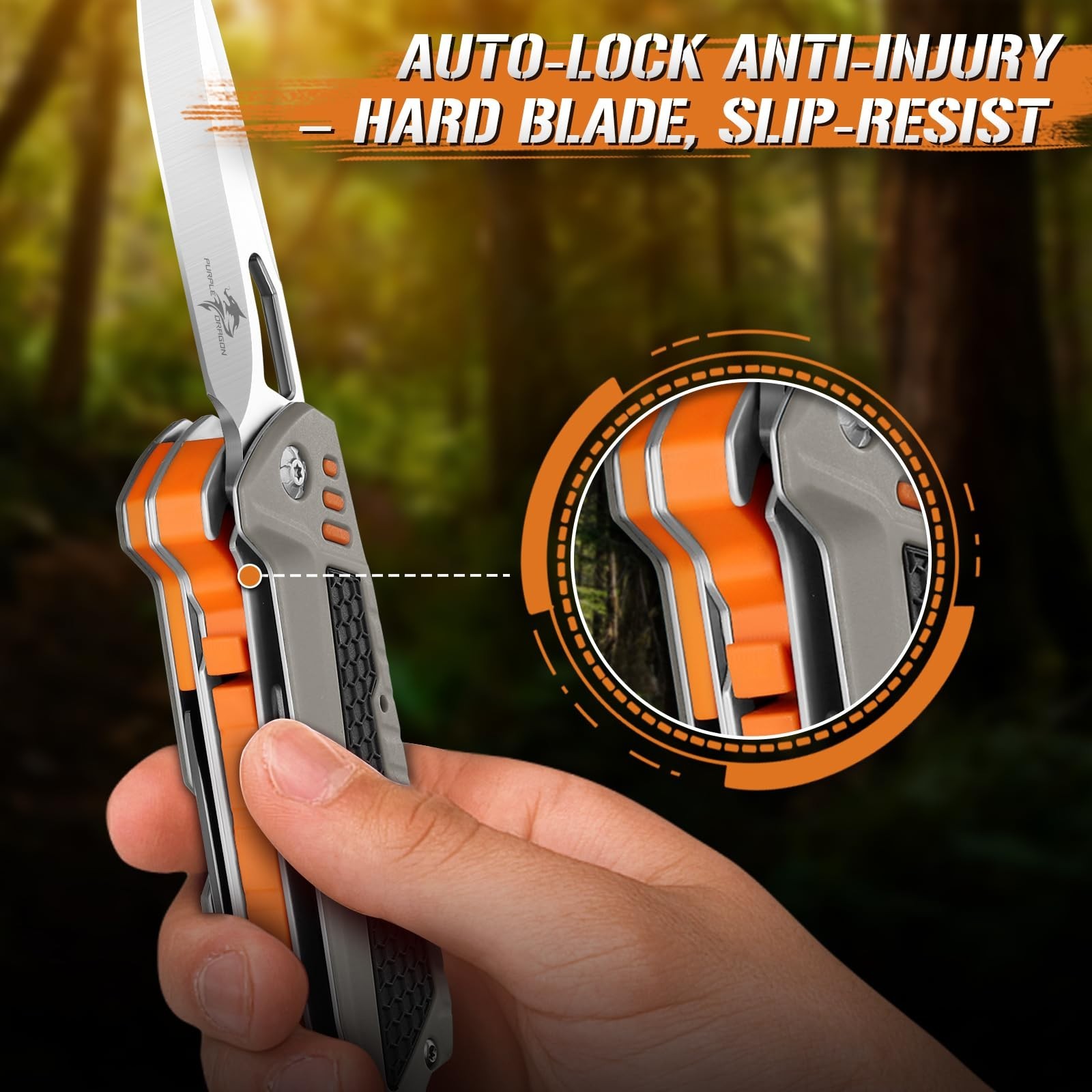 13-in-1 Purple Dragon Multitool Pocket Knife with Sheath for Camping, Hiking & O