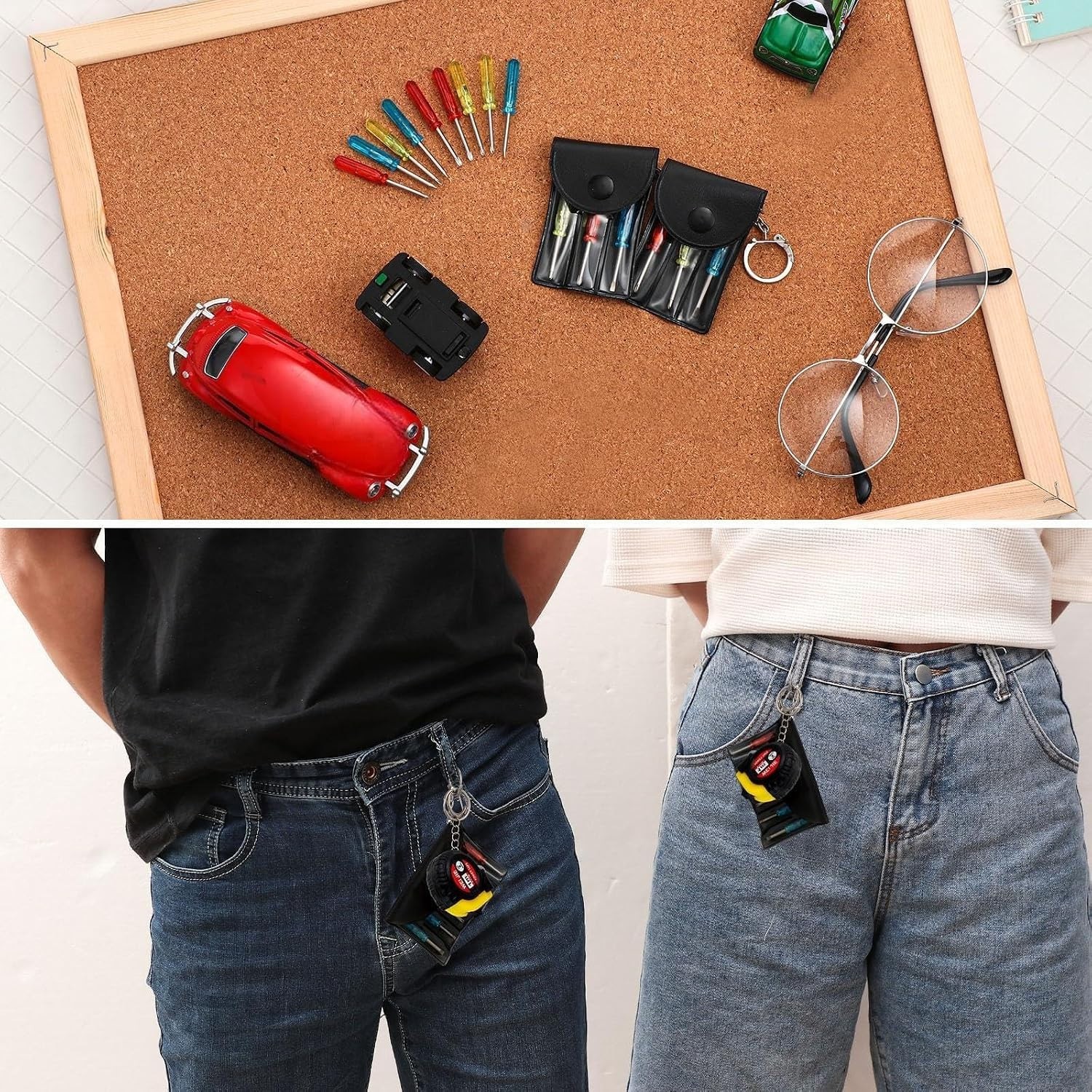 Mini Screwdriver Tape Measure Keychains 240pc: Practical & Fun Adult Gifts
