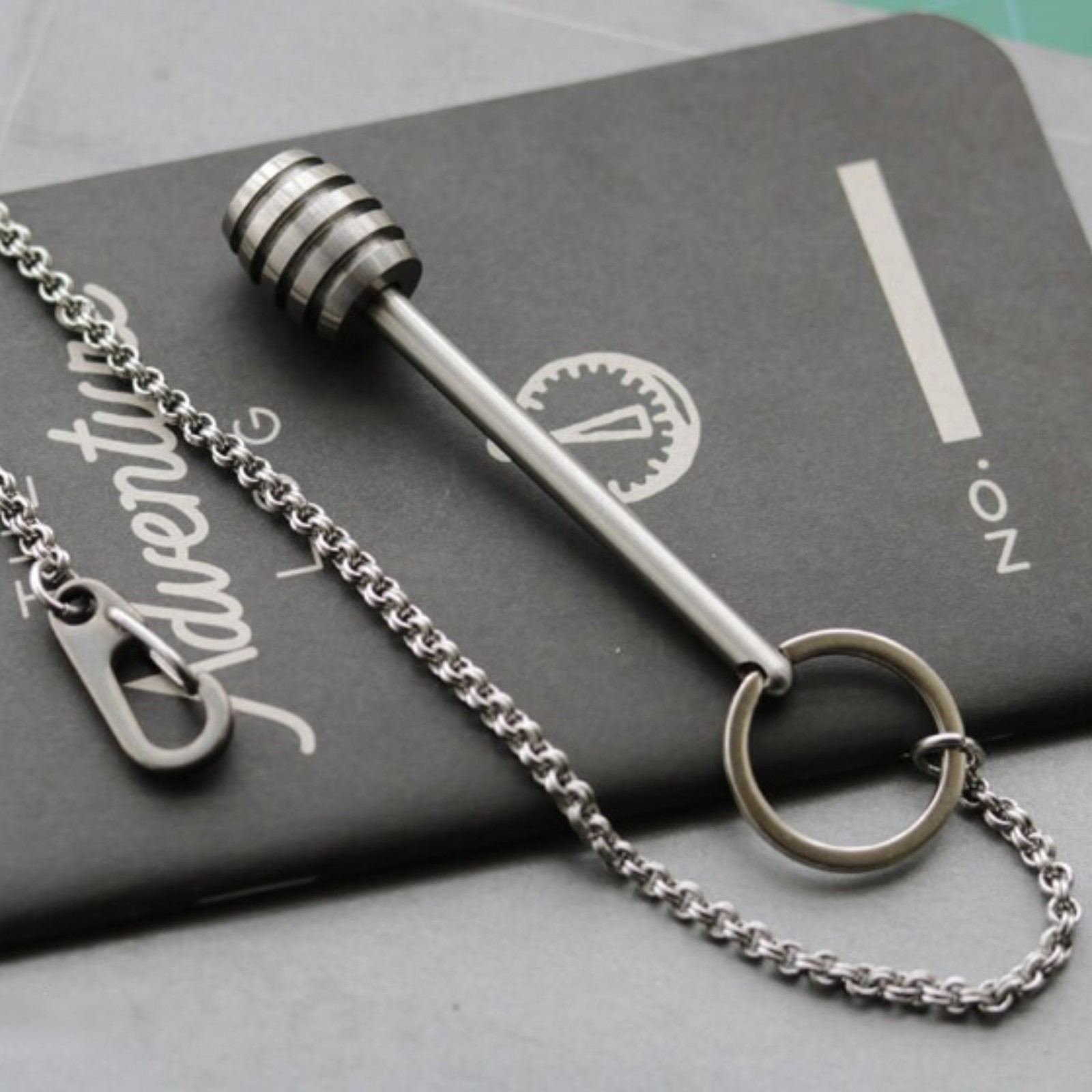 Titanium Key Chain Pendant Knife Beads Pendants Stick EDC Multifunctional Tools