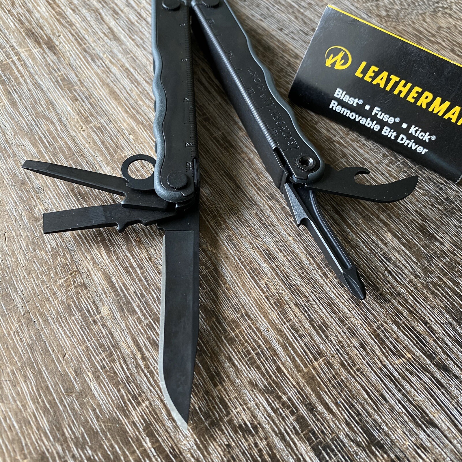 Vintage Leatherman KICK Black CC/Cap Crimper. MOLLE sheath