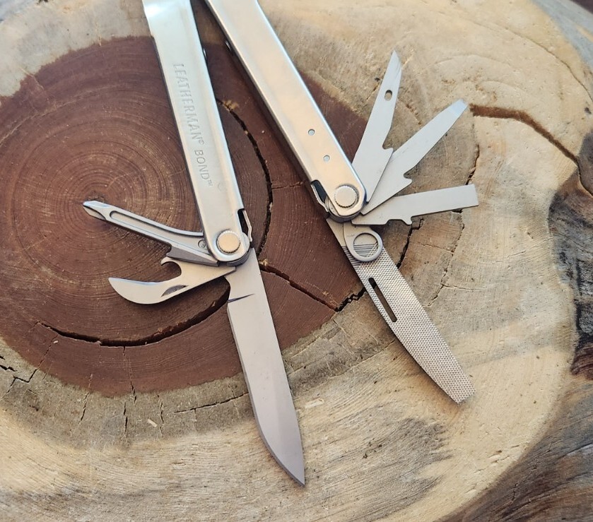 Leatherman Bond, Stainless EDC Multi-Tool Pliers Knife File w/ Sheath – K24