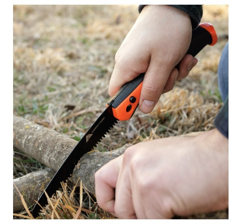Ozark Trail 7-Piece Camping Tool Set with Hammer, Axe, Flashlight, and Knives,