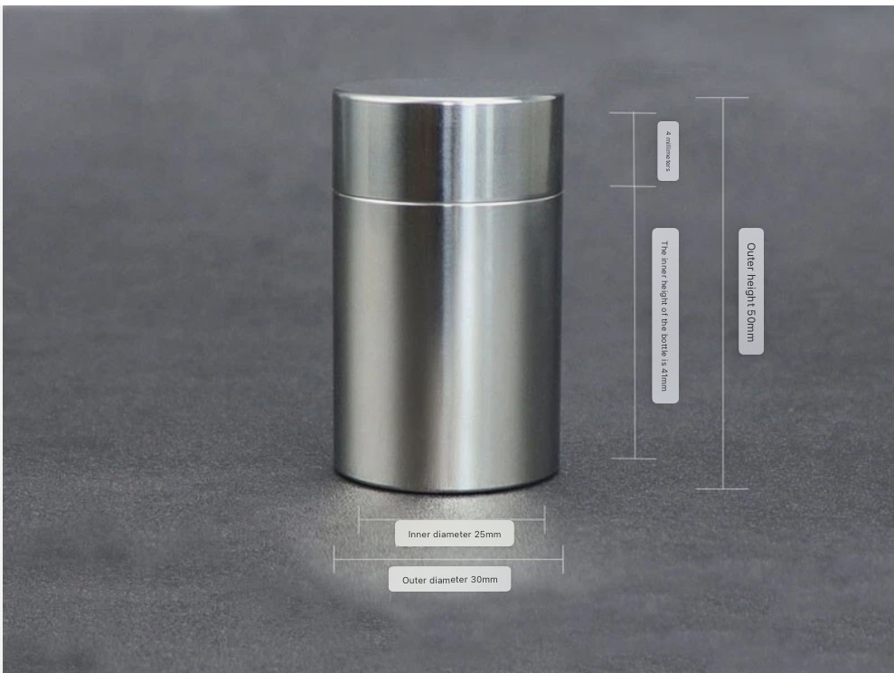 EDC 304 Stainless Steel Waterproof Pill Case Capsule Seal Container Storage Box