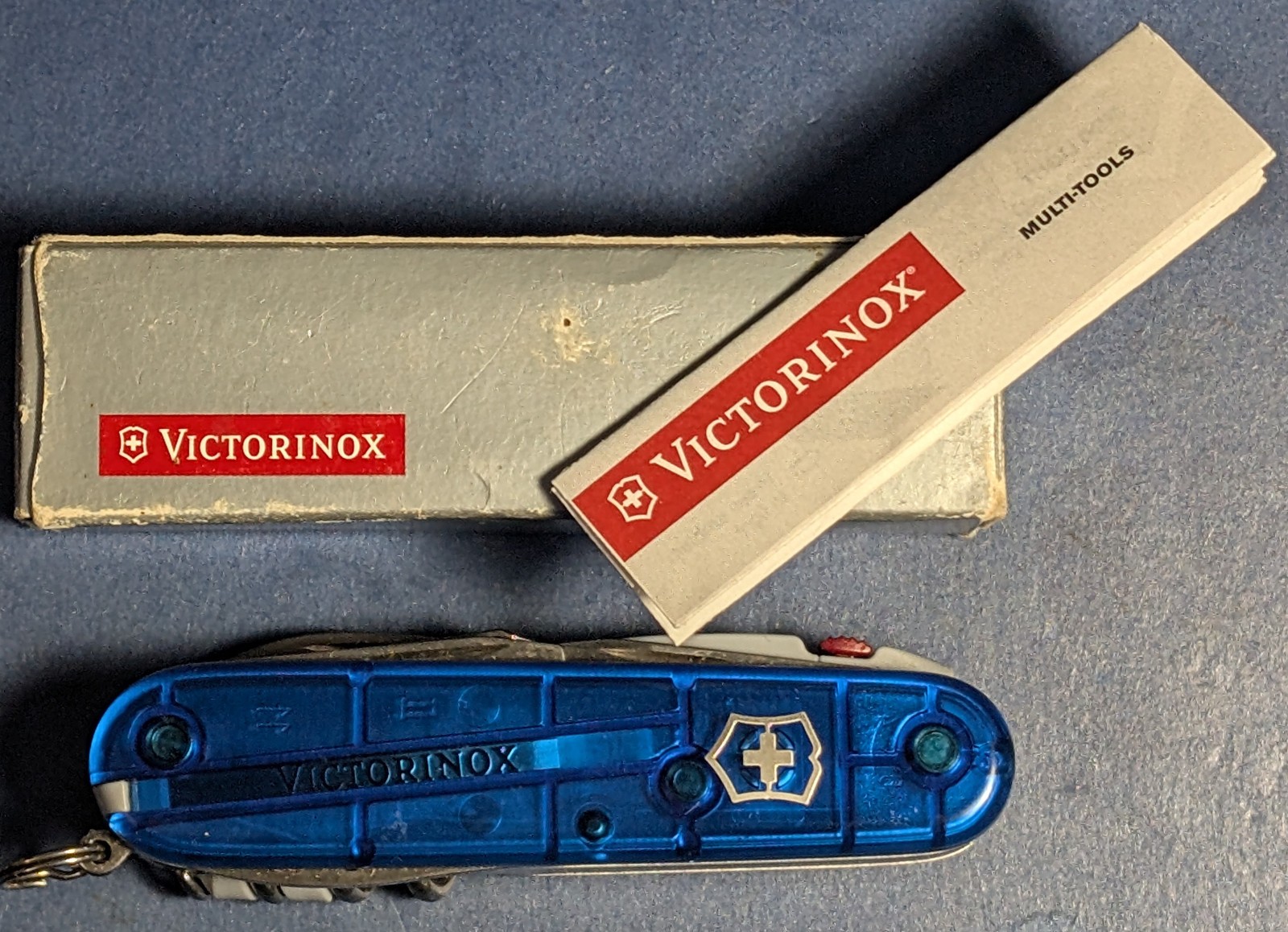 Victorinox Swiss Army Knife, Spartan Blue Lite Translucent, 1.7804.T2 New In Box