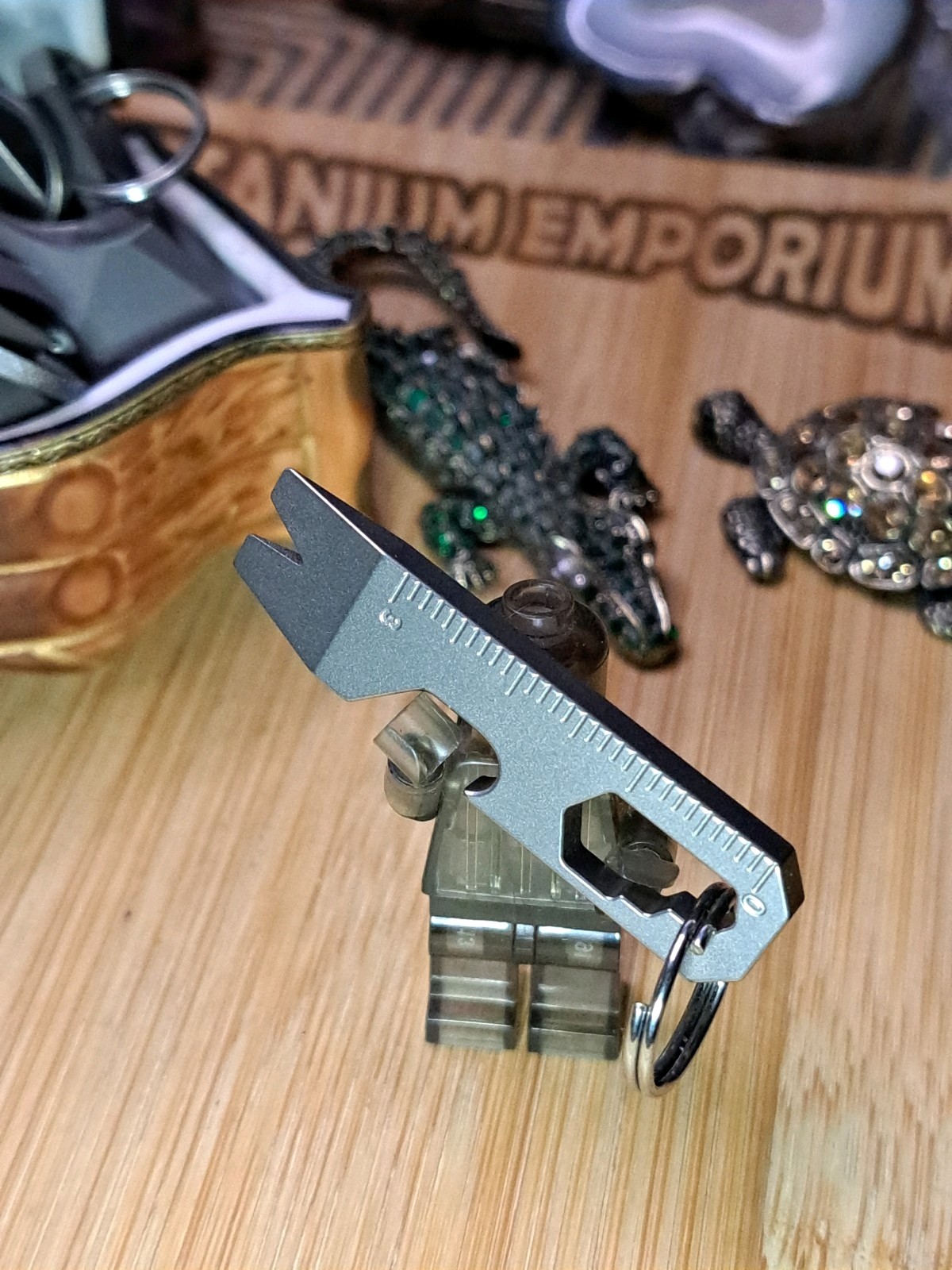 MINIMALIST EDC TITANIUM KEYCHAIN MULTI-TOOL BOTTLE OPENER