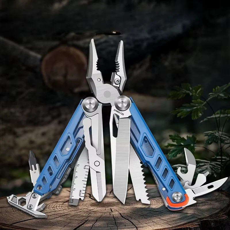 Heavy Duty Multi Tool Stainless Steel Survival Pliers Knife Set w/Sheath New