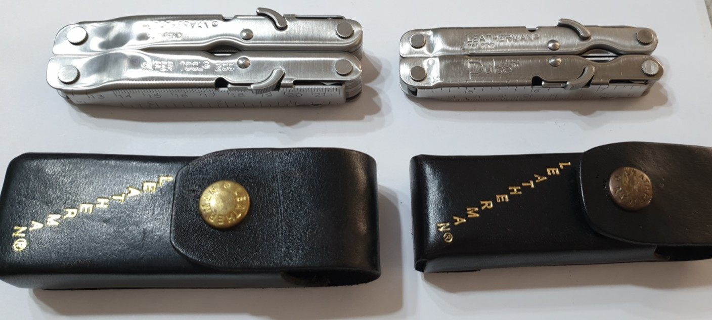 🔥🔥🔥 Leatherman Super Tool 200 & Pulse Set Unique Locks Rare Not Used