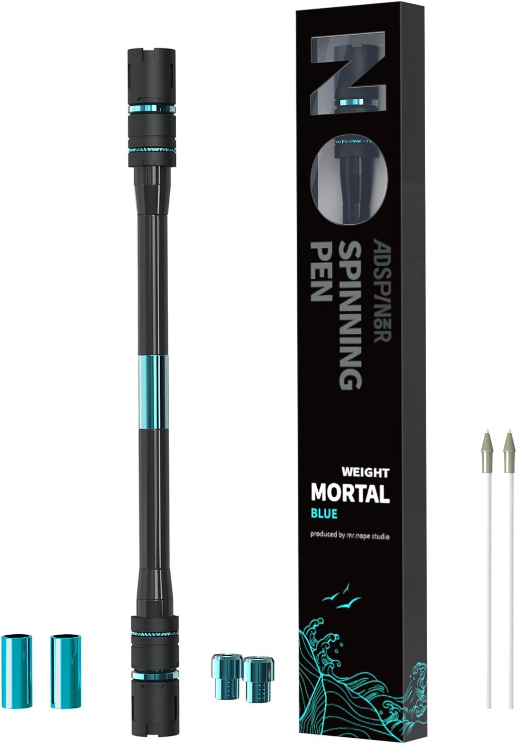 Weighted Spinning Pen for Advanced Tricks – Precision & Practice (Blue)