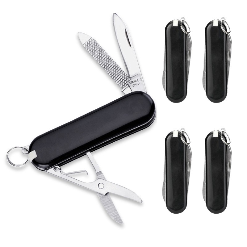 4PCS Multi-Use Army Knife Pocket Knife Mini Folding Knife Camping Survival Tools