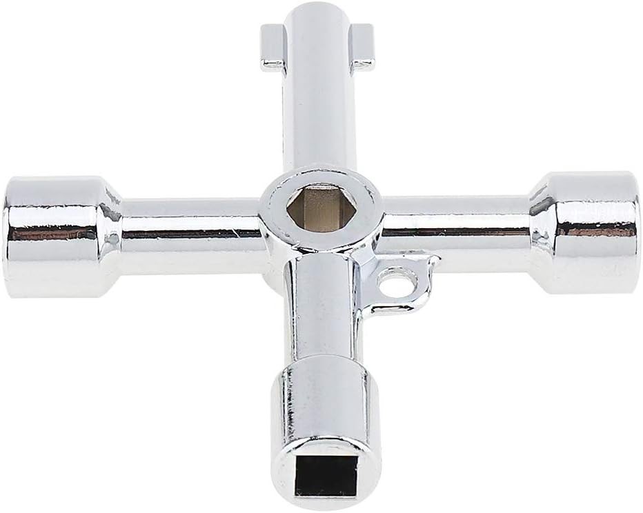 Versatile 4-Way Key Tool for Electric, Gas, and Water Cabinets – 2.83″ Size