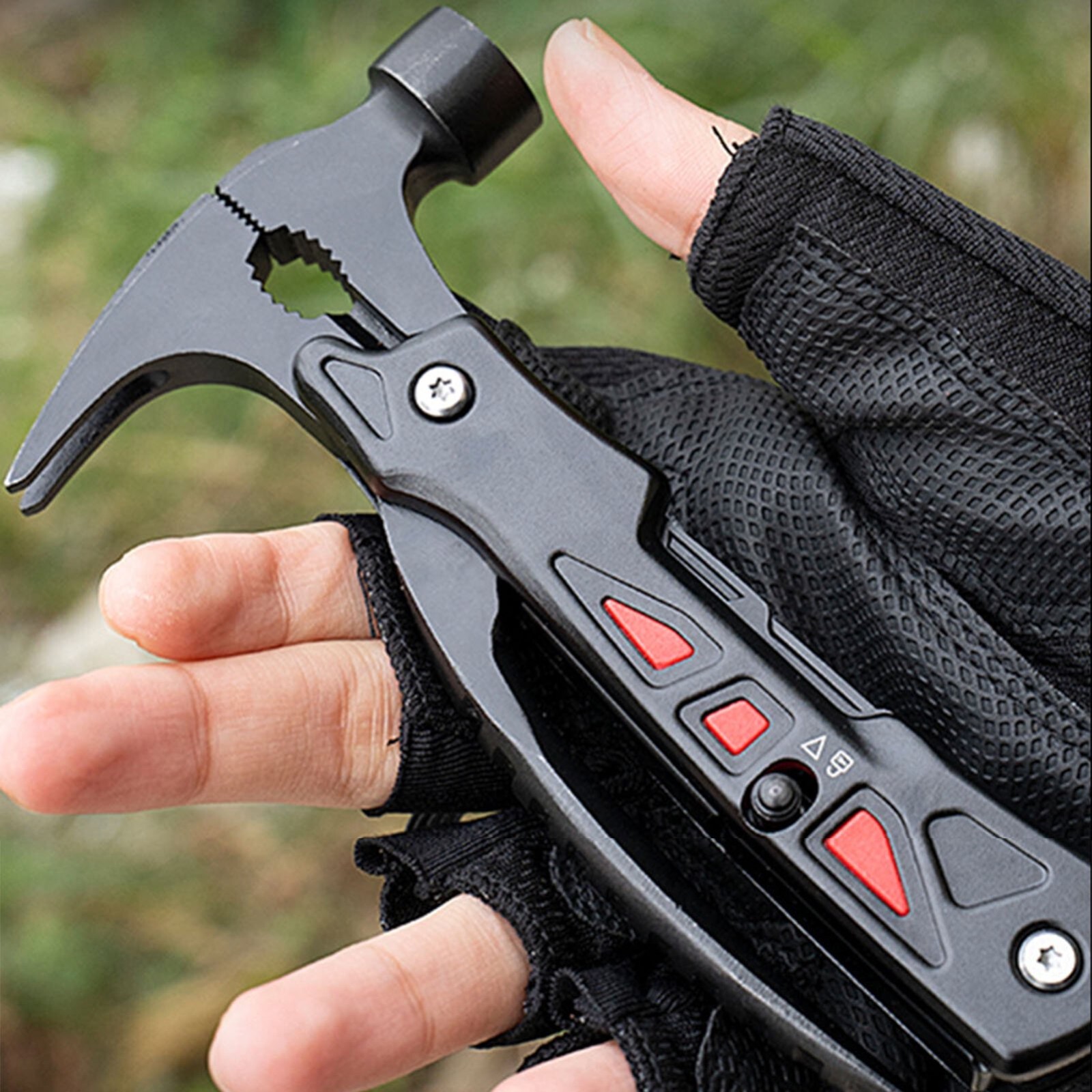 Stainless Steel Multifunctional Hammer – All in One Tool Mini Camping Hammer