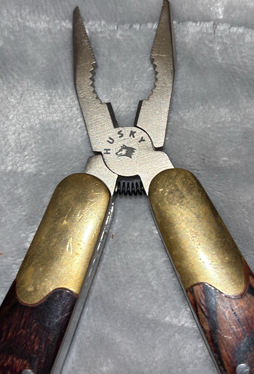 HUSKY 25 Years 25th Anniversary Limited Edition Multi-Tool Brass Wood vintage