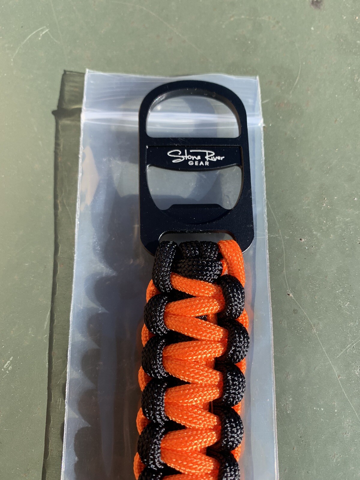 Lot 2 NEW Stone River Gear Paracord Keychain With Bottle Opener & Carabiner