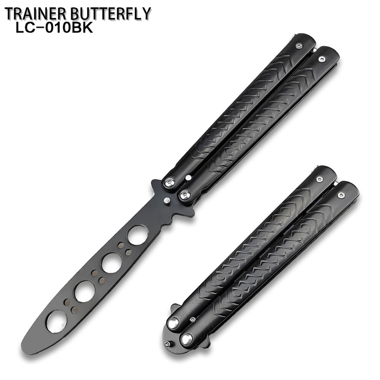 Non-Sharp Knife Trainer Style Black Soft Handle Trainer for Martial Art
