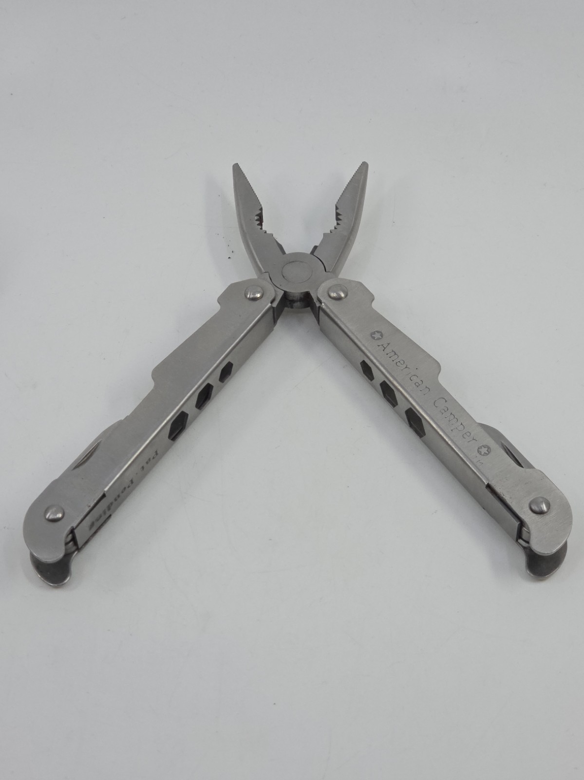 American Camper Stainless Steel Multi-Tool with Pliers Sheath and Bit Driver Set