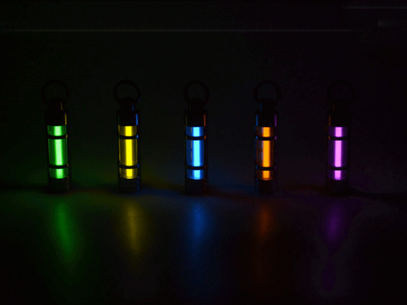 3×22.5mm Glass Tube W/ Titanium Enclosure Night Luminous 25 Years Lamp Tube 1pc