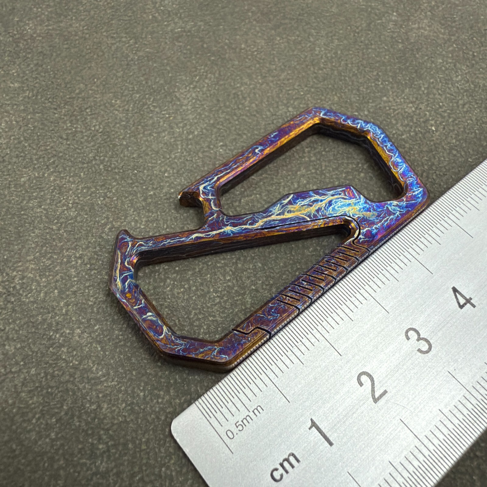 RIHE Design TC4 Titanium Key Chain EDC Bottle Opener Crowbar -Color