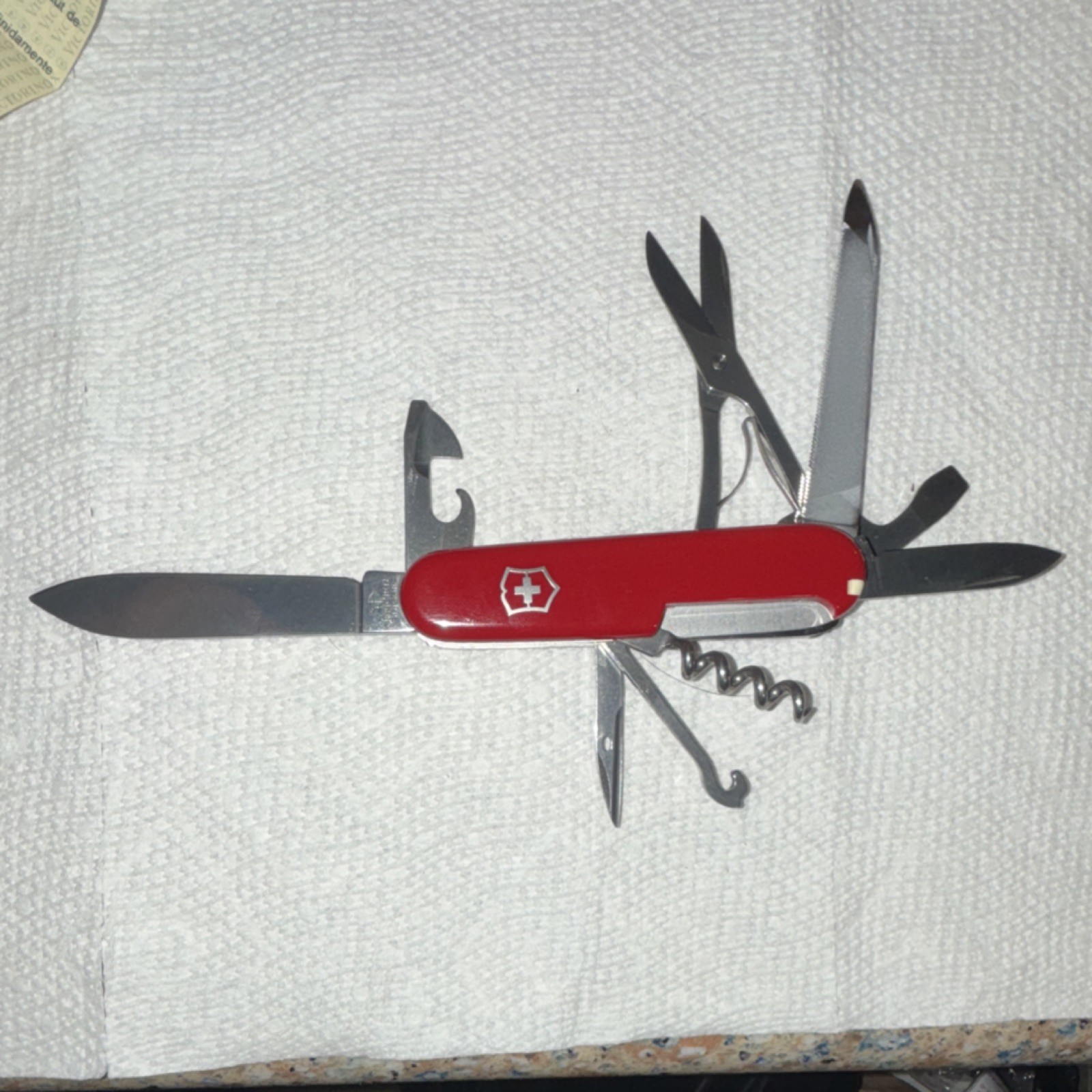 Victorinox Swiss Army Multi-Tool Stainless Steel 9 Tools w/ Case Vintage
