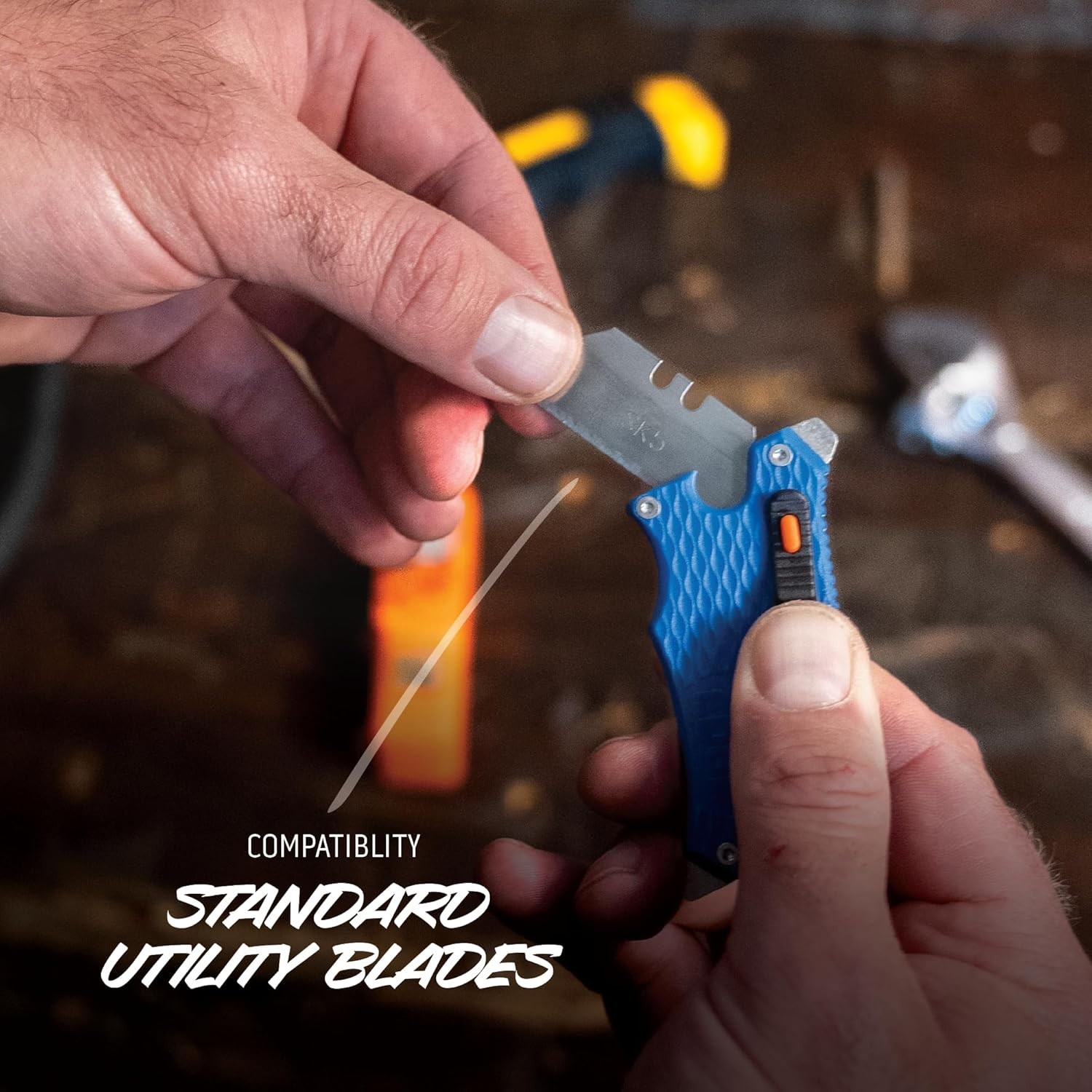 Durable SlideWinder Utility Knife with Multi-Function Pocket Clip & Razor Blade
