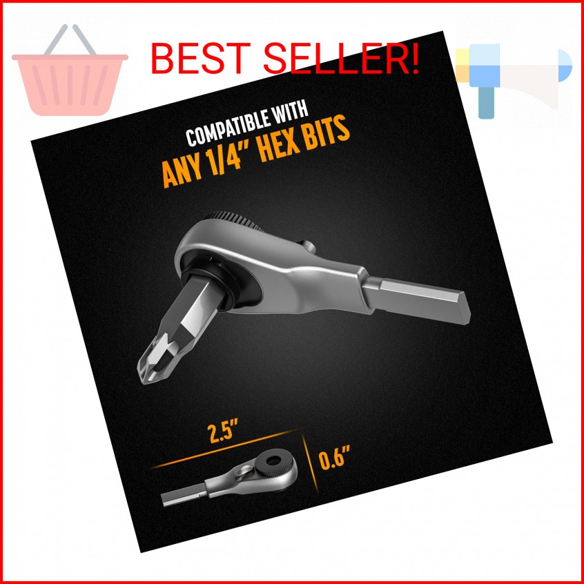 GALVANOX Flat-end Ratchet Driver Designed for Leatherman Models – Compatible wit