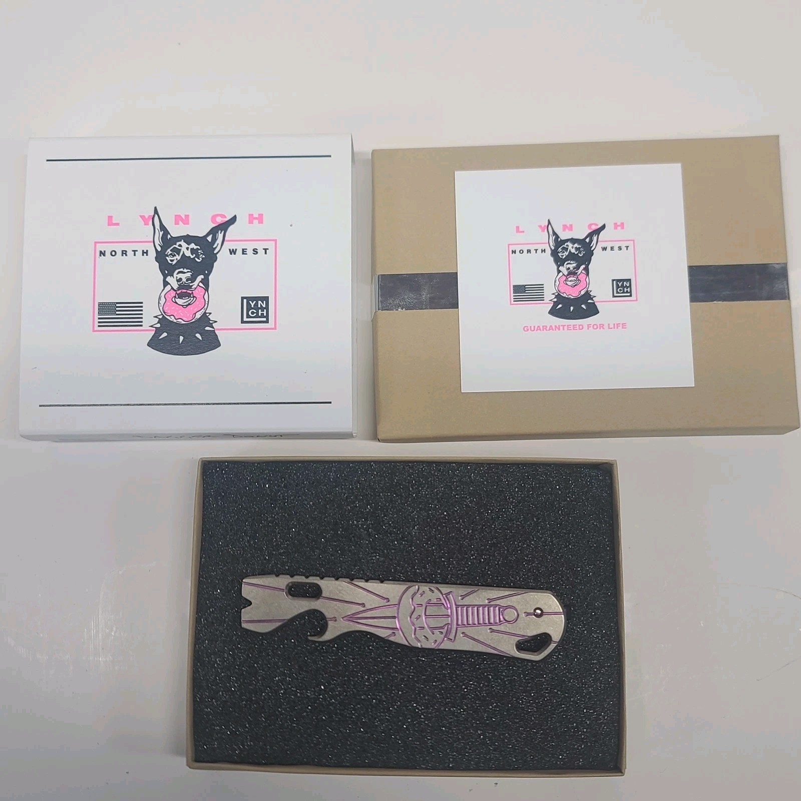 Lynch Northwest Prybar Donut Dagger D1.1 S1 6/50 Mint Condition