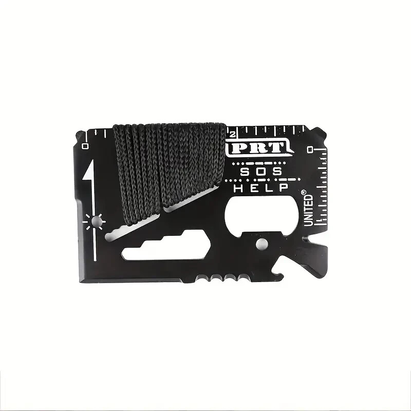 Versatile Compact Multifunction 14-in-1 Stainless Steel Pocket Survival Tool