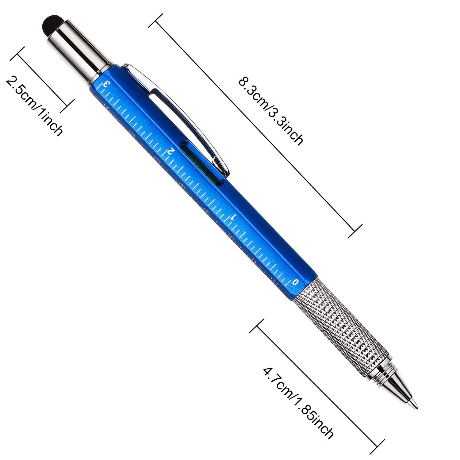 Zhanmai 16 Pieces Gift Pen Tool Pen 6 in 1 Multitool Tech Tool Pen with Ruler