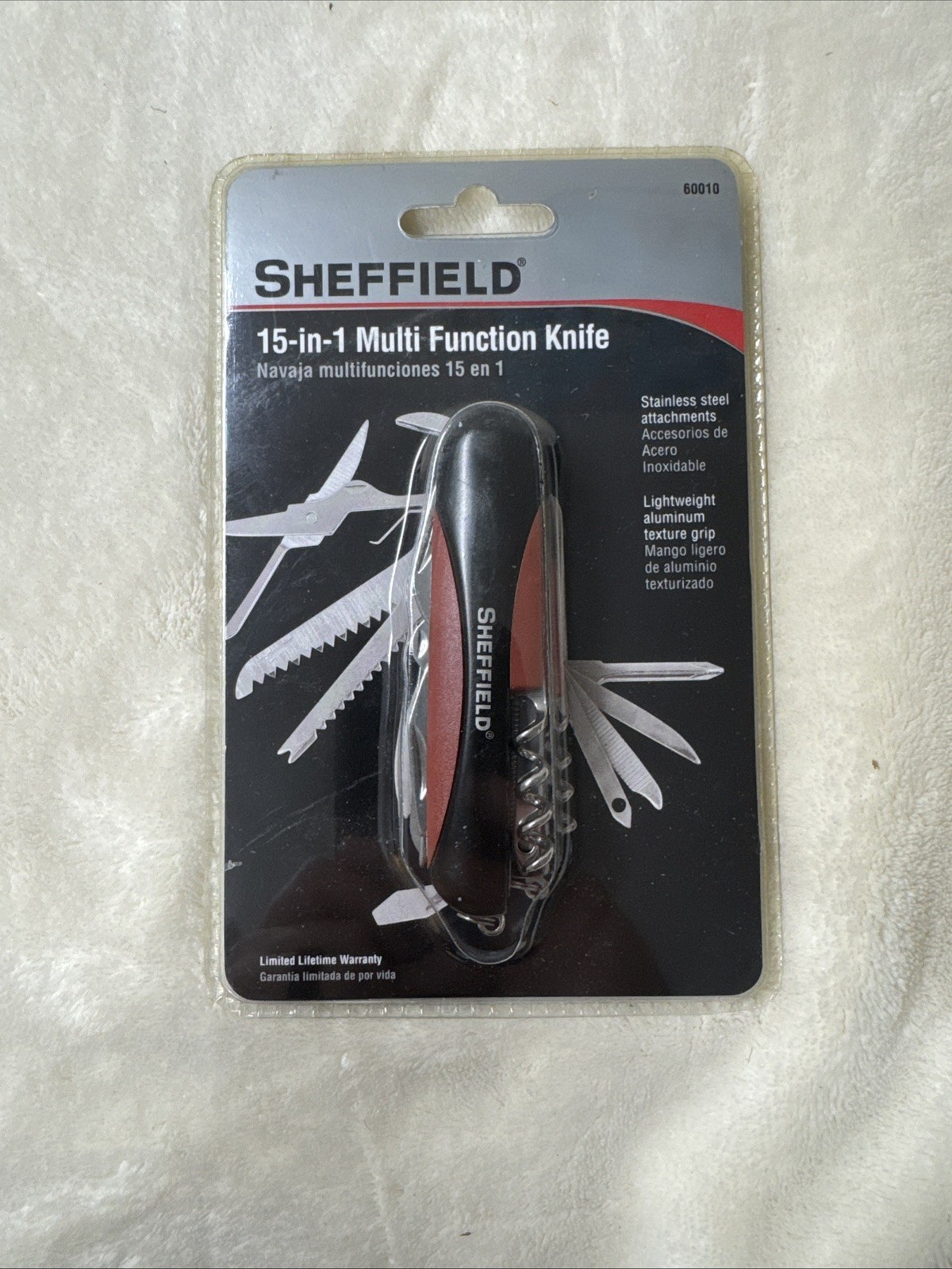 Sheffield 15-in-1 Multi Function Pocket Knife 60010