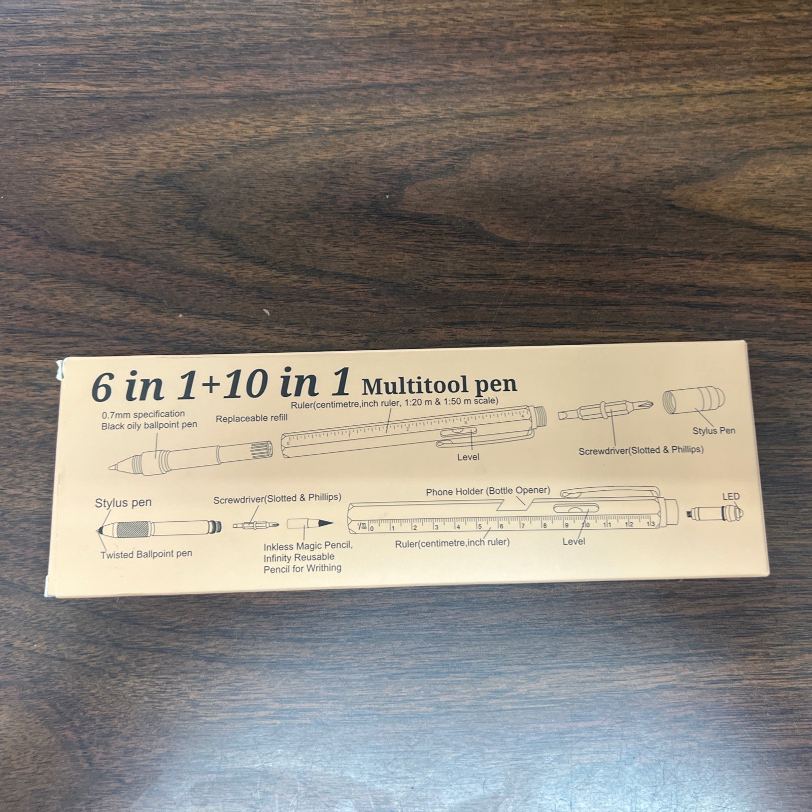 6 in one +10 in one Multitool Pen New open box