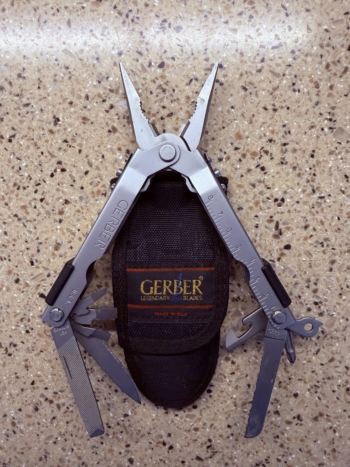 Gerber MP600 Multi Tool 14 tools Simonds USA Made Stainless Steel with Sheath