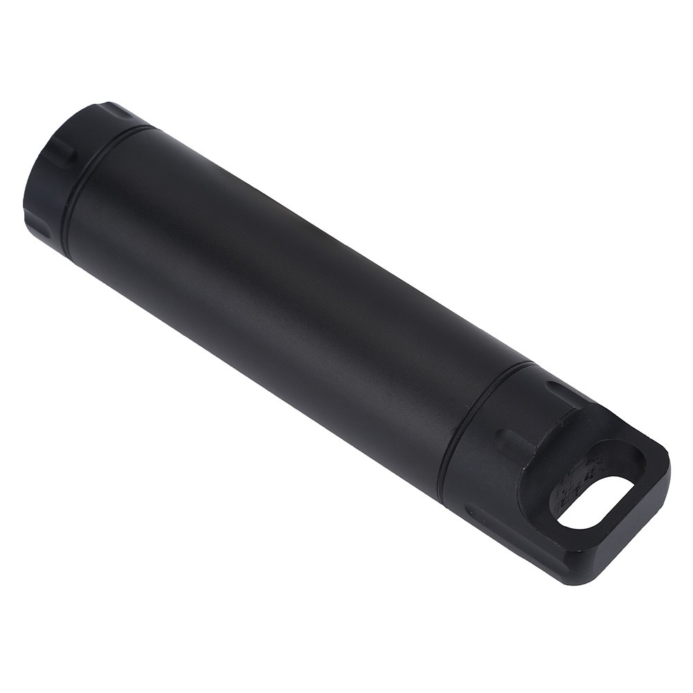 Waterproof Aluminum Pill Box Case Organizer Outdoor Medicine Holder (Black) CX4