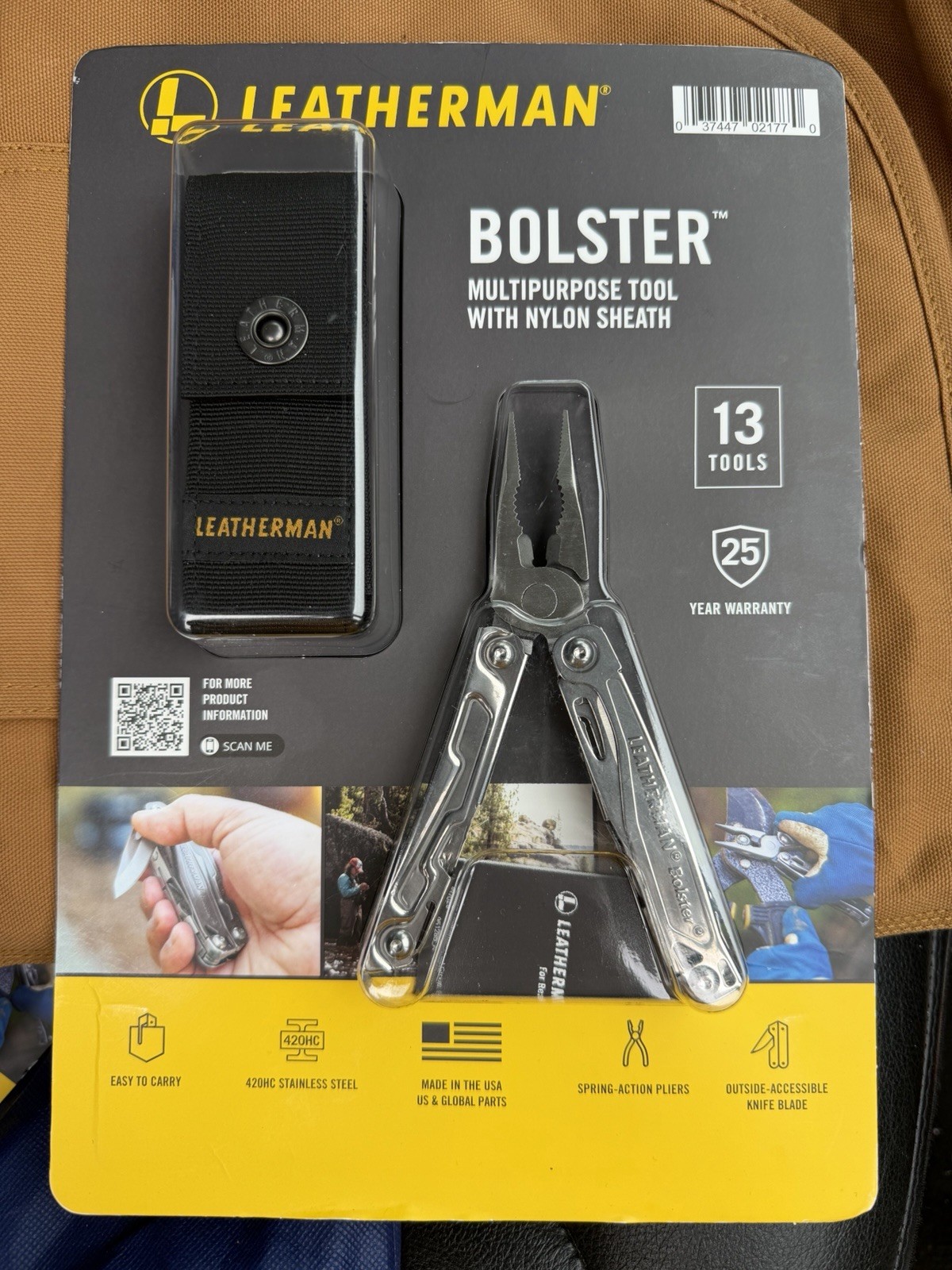 Leatherman Bolster Multi-Tool w/ Nylon Sheath – 13 Tools – New Sealed