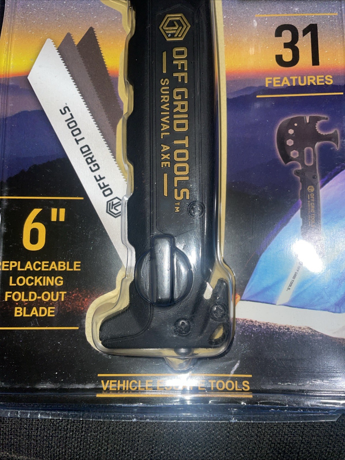 Pro Survival Axe Elite – Black, All Steel, Ultimate Outdoor Multipurpose Tool
