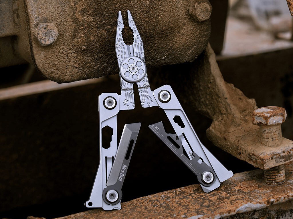 NexTool Silver Blade EDC Tool Several Standard Tools Stainless Steel Handles