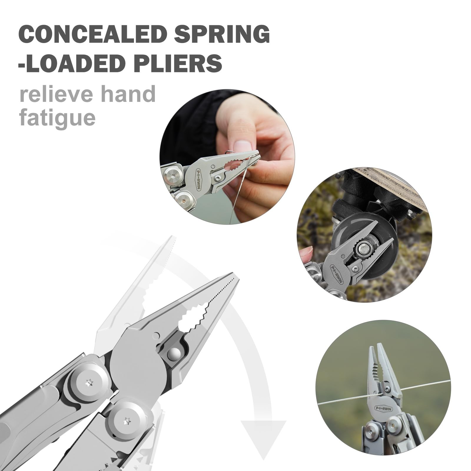 Multitool Stainless Steel Multi-Tool Pliers 22-in-1 with Safety Locking, Pock…