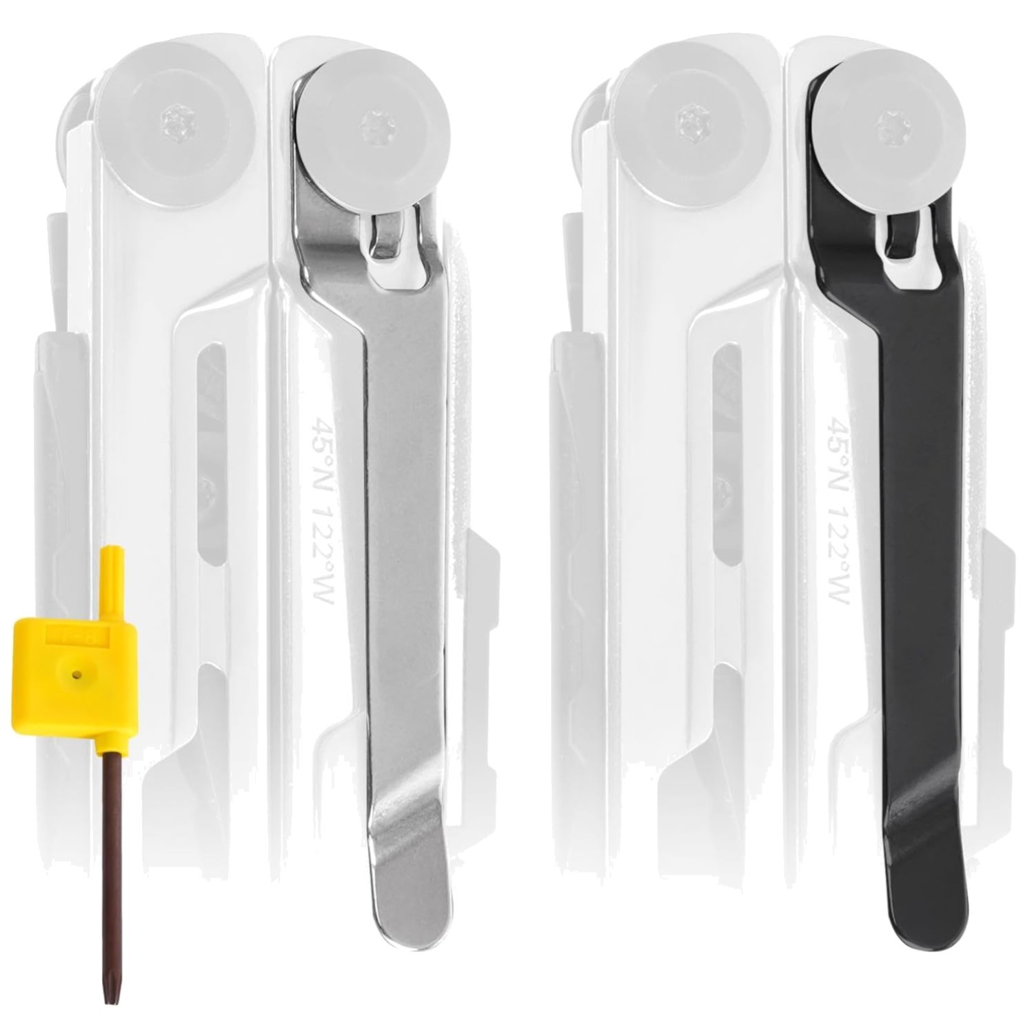 Leatherman Signal Pocket Clip Replacement – Black & Silver, Install in Seconds