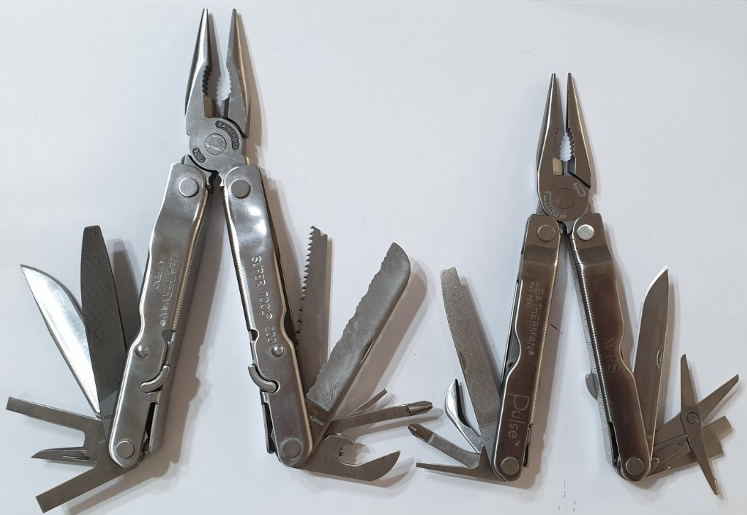 🔥🔥🔥 Leatherman Super Tool 200 & Pulse Set Unique Locks Rare Not Used