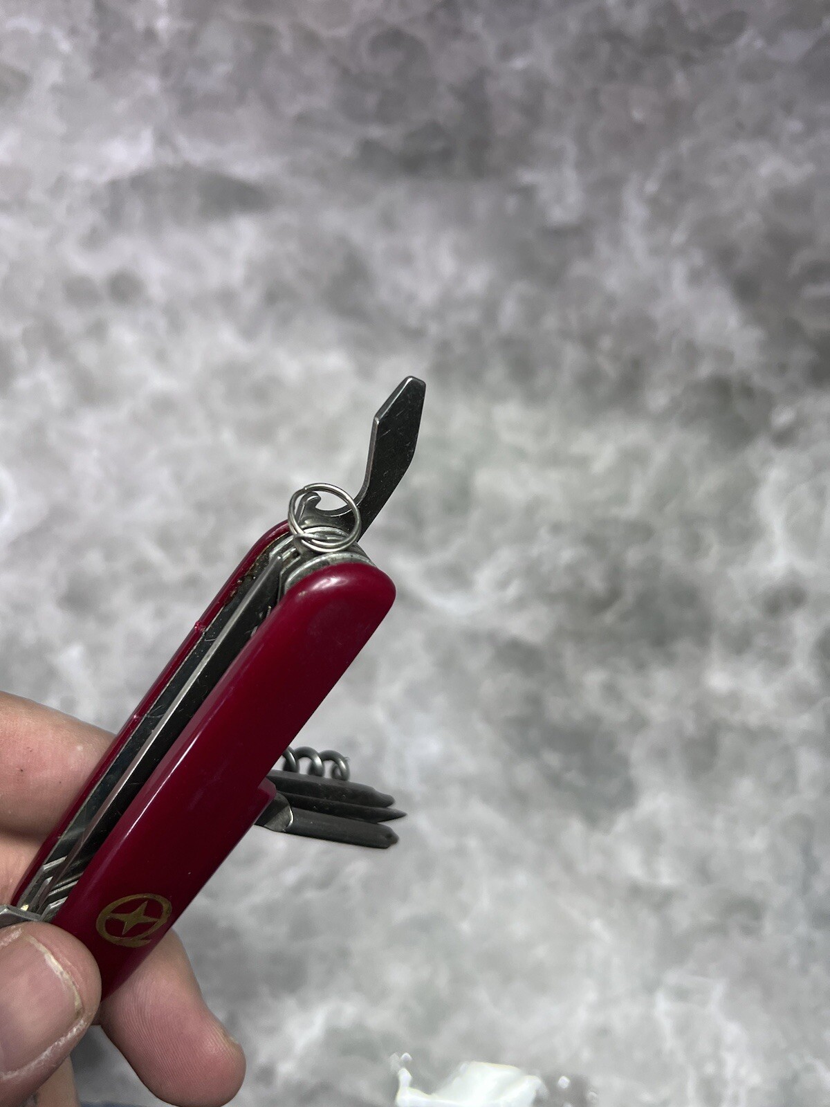 Vintage Red Multi Tool Pocket Tactical Camping Folding Army Knifed #1705