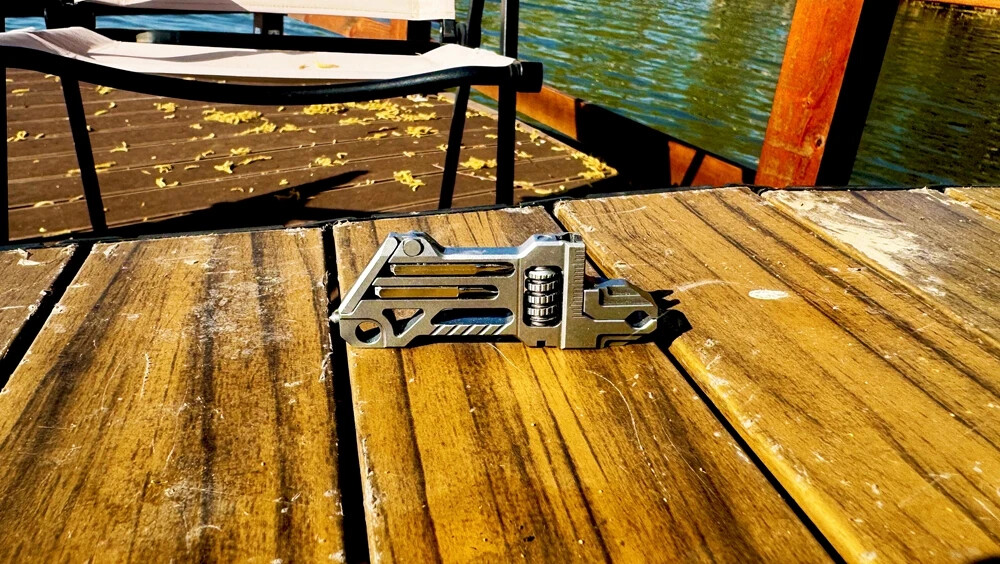 EDC Titanium Alloy Mini Adjustable Spanner Wrench Portable Repair Tools