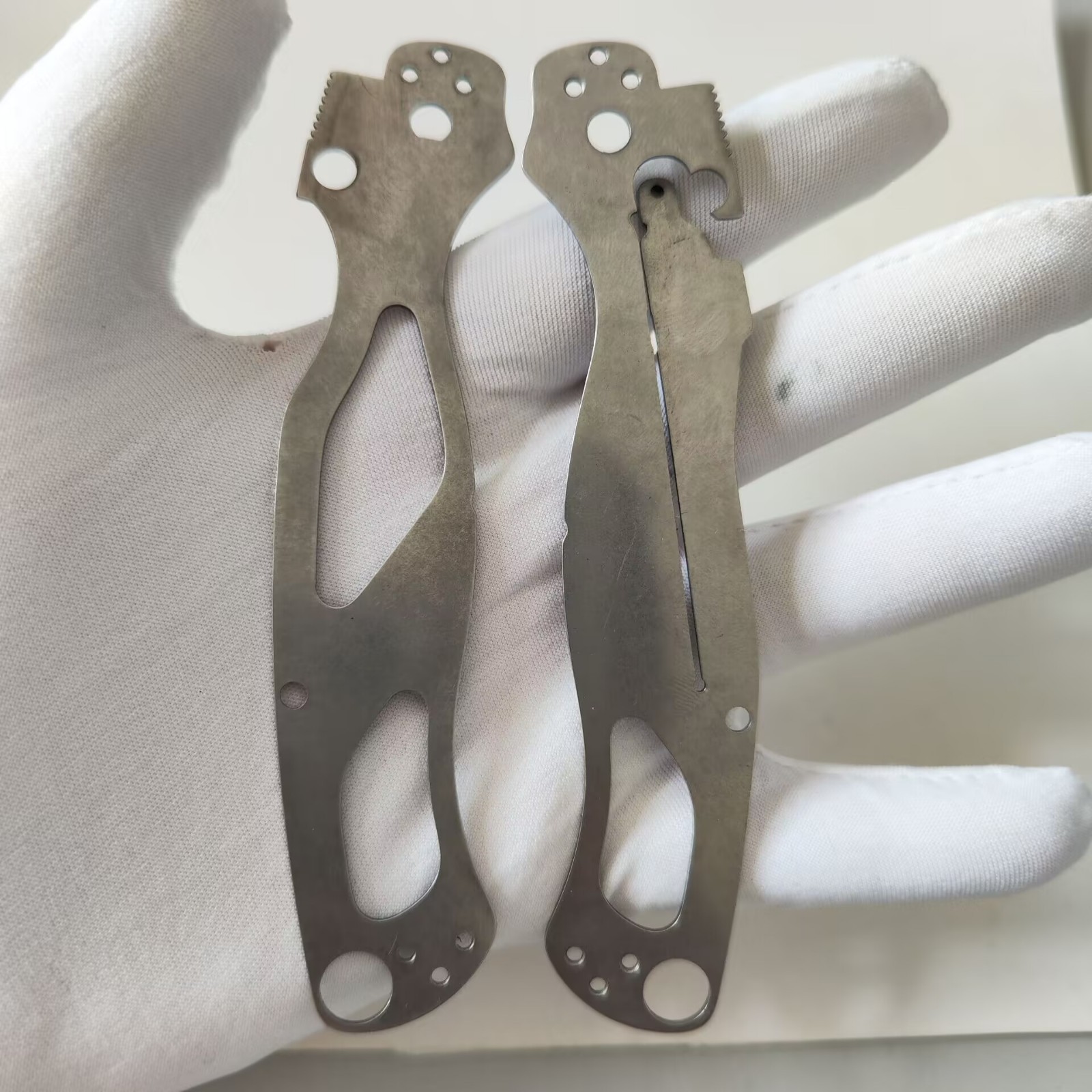 1 Pair Stainless Steel Knife Liners Spacer For Spyderco C81 Paramilitary2 Knives
