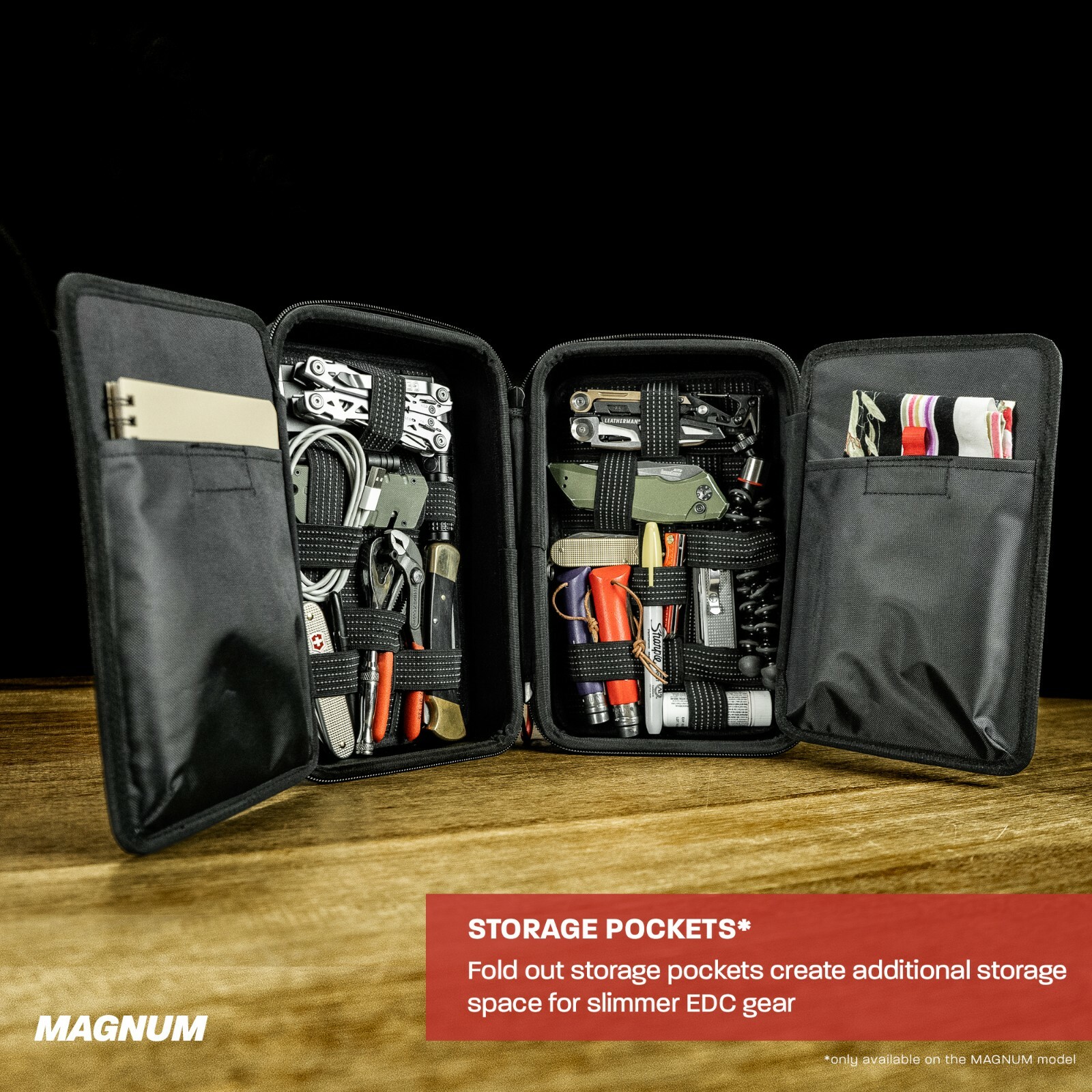 EDC Storage Organizer Case w/ Integrated Dump Tray – Everyday Carry Gear
