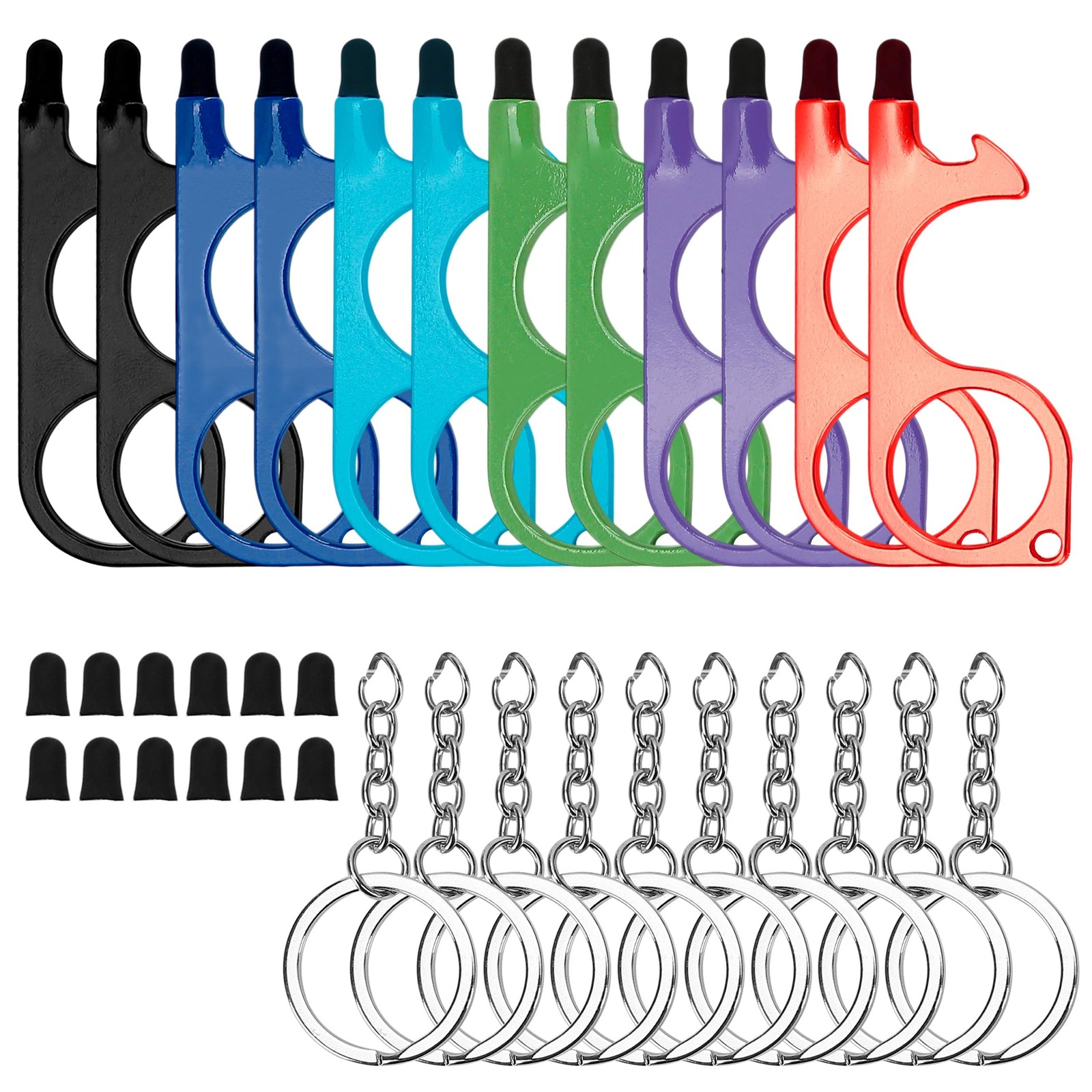 12Pcs Door Opener Tool with Stylus Hands-Door Opener, Button Pusher, Reusable…