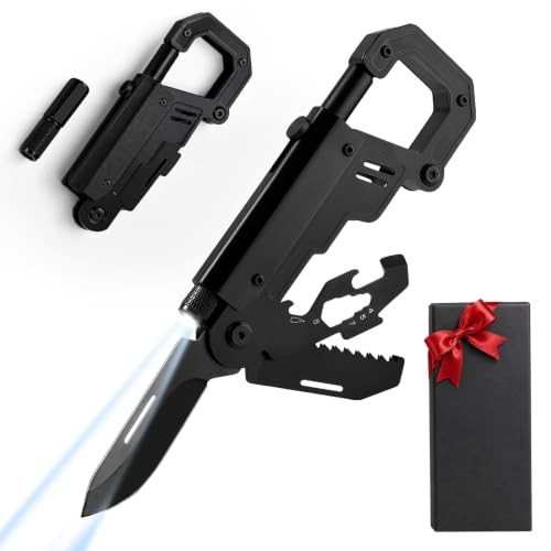 8-in-1 Multitool with Detachable Led Light, Pocket EDC Multitool, Pocket Knif…