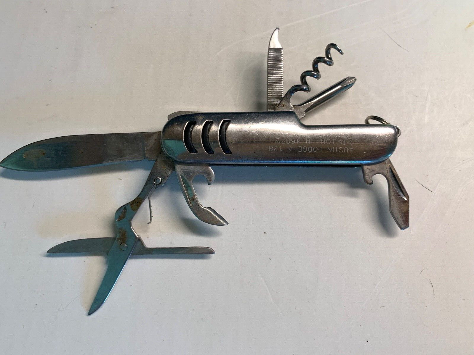 VTG Pocket Knife 7 Functions AUSTIN LODGE MASONIC TEMPLE TIPTON Indianapolis IND
