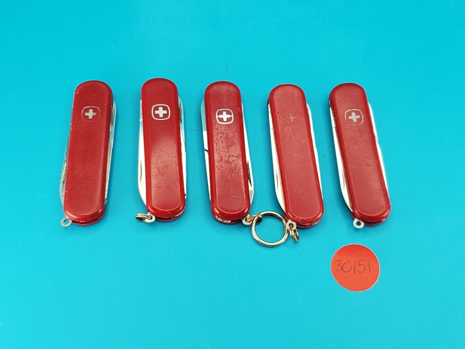 Lot of 5 Wenger Esquire Swiss Army Knife Multi Tools!