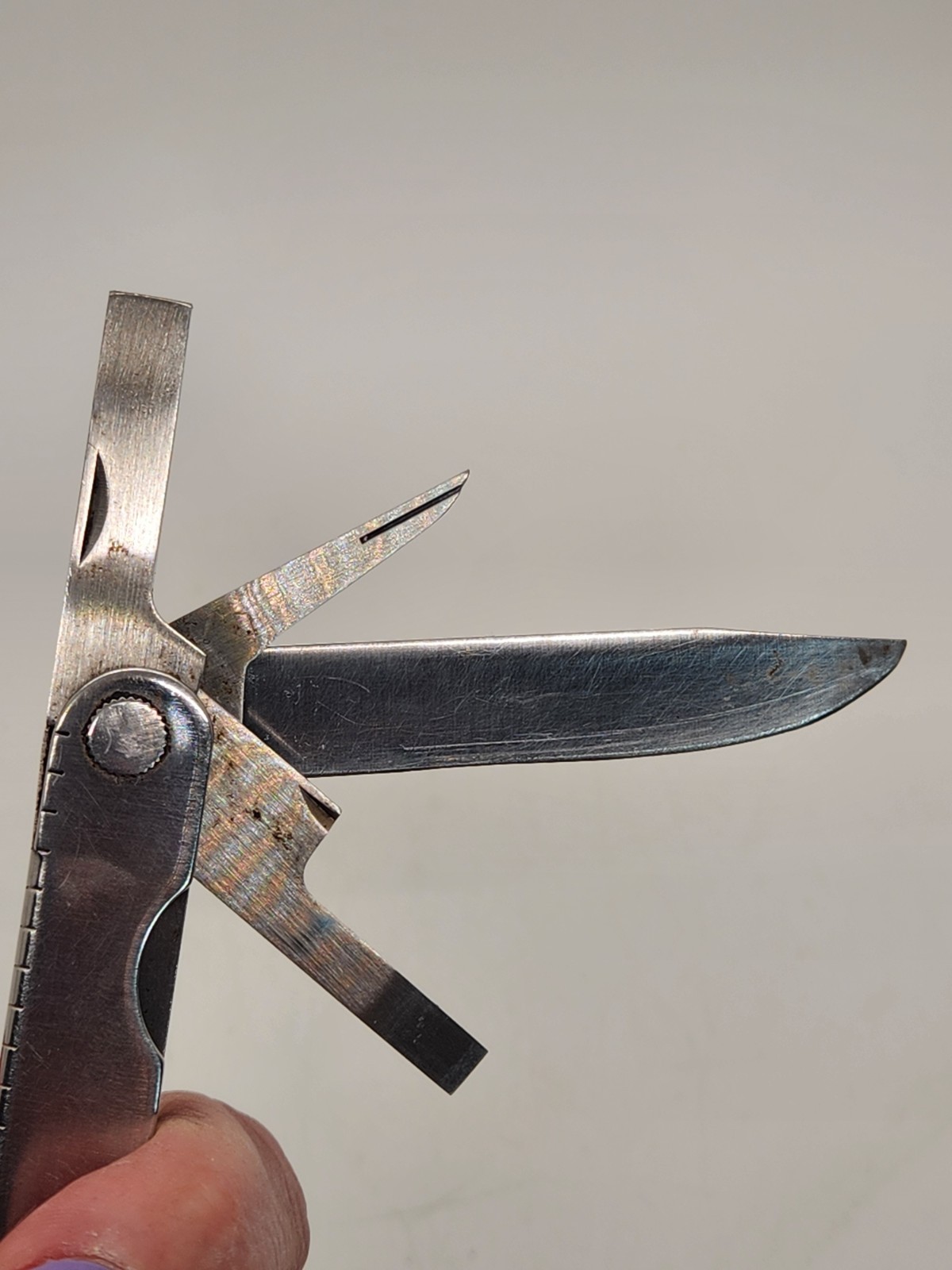 Vintage Original Leatherman Multi Tool 9 Tool Portland US Reg 1325473 w/Sheath