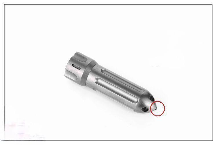 EDC Titanium Rocket Shape Pill Case Holder Container Organizer Keychain Pendant