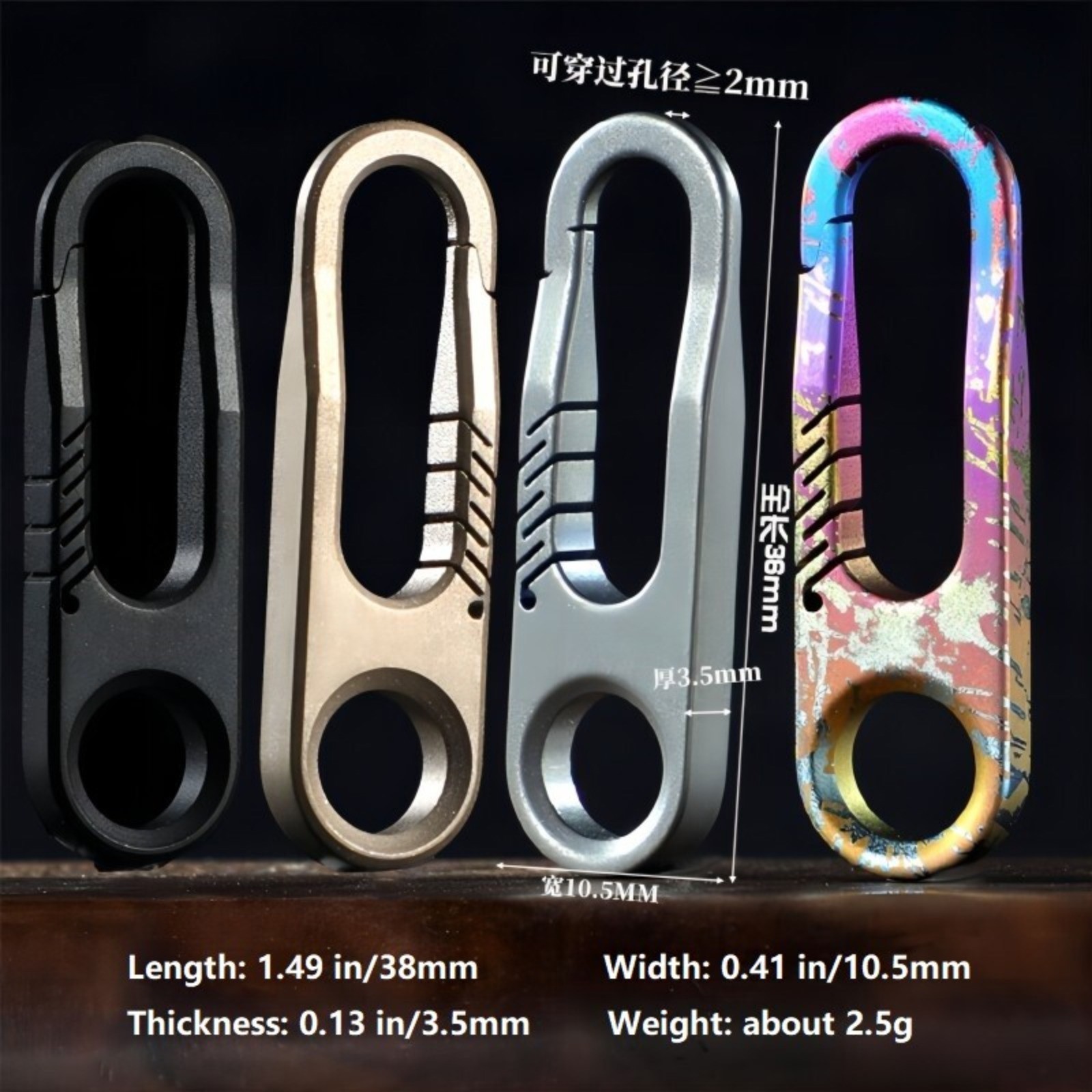 Titanium Zipper Pull Replacement Universal Detachable Zipper Puller Tab Non Fade