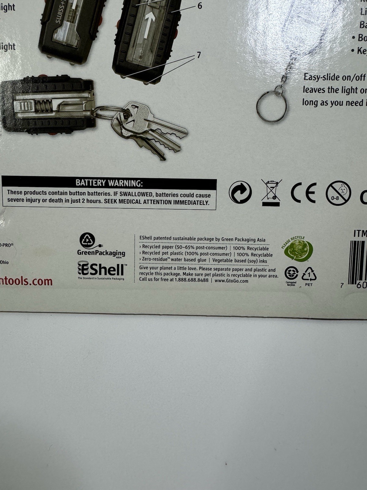 SWISS TECH Micro Tool 5 Pc Set XL900 Key Ring Flashlight Wrench Screwdriver NEW